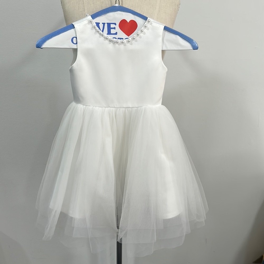 White Baby Party/ flower girl Dress